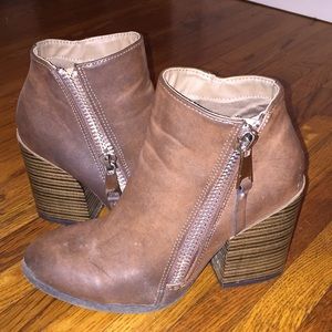 Brown booties